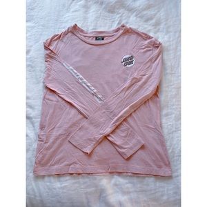 Santa Cruz pink long sleeve top